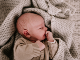 Coperta per culla in lana - Grigio