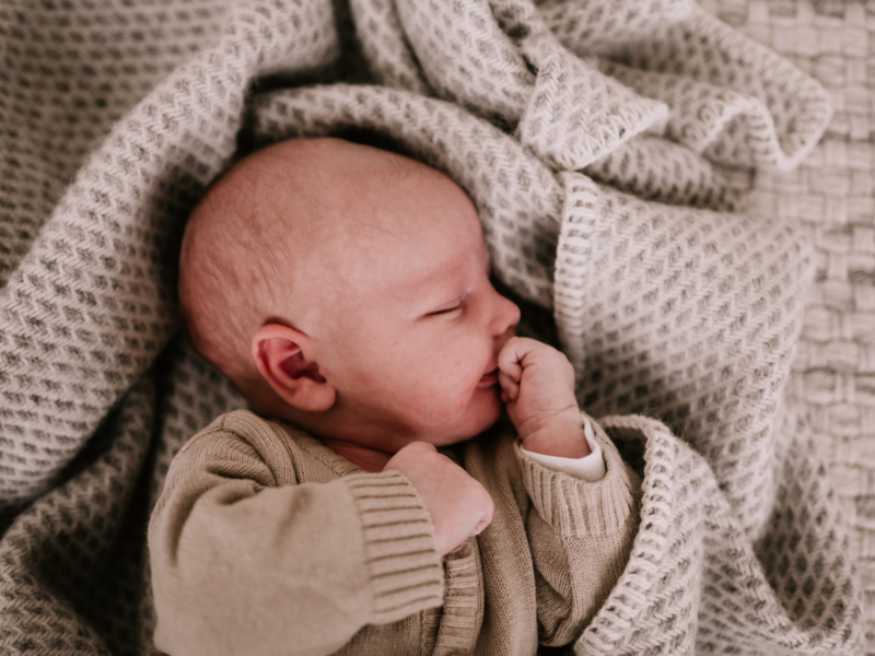 Coperta per culla in lana - Grigio