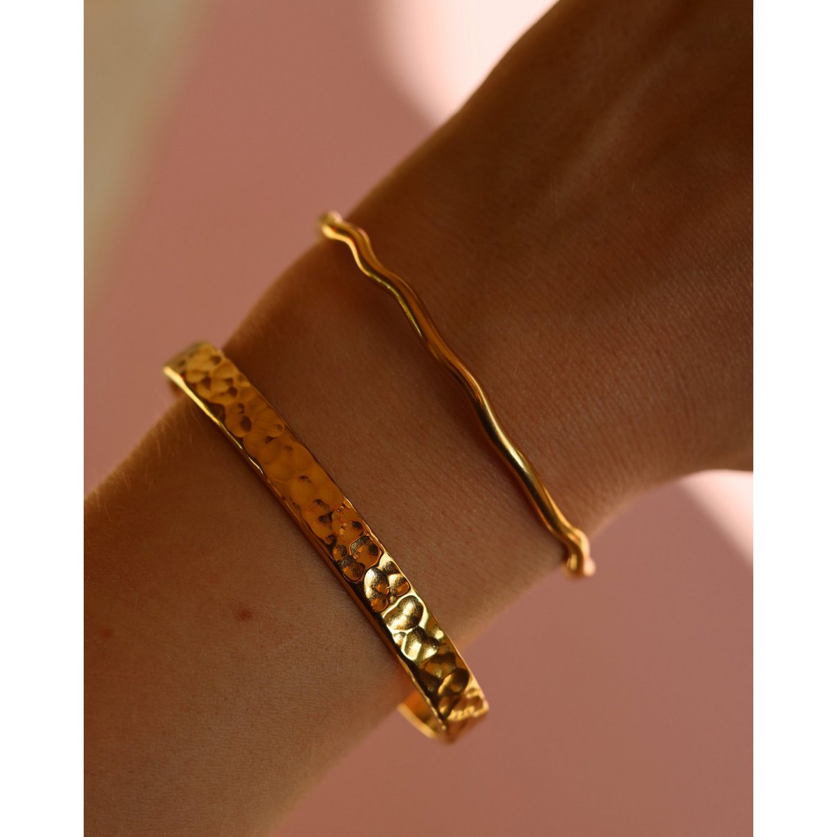 Bartek - Bracciale a polsino martellato