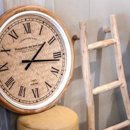 Weidenuhr im Holzrahmen Ø 60 cm