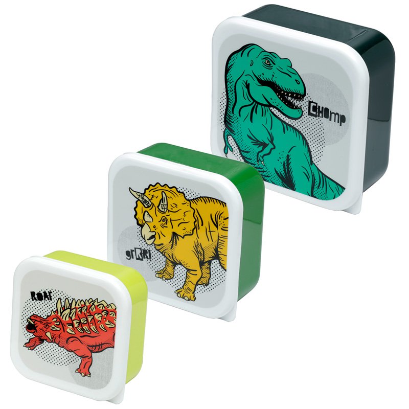 Lot de 3 Lunch Box M/L/XL Dinosaure