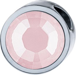 PURE pendant round, 6mm, with a stone in a color of your choice, made of stainless steel