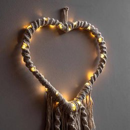 Amor Amor Coeur illuminé fait à la main