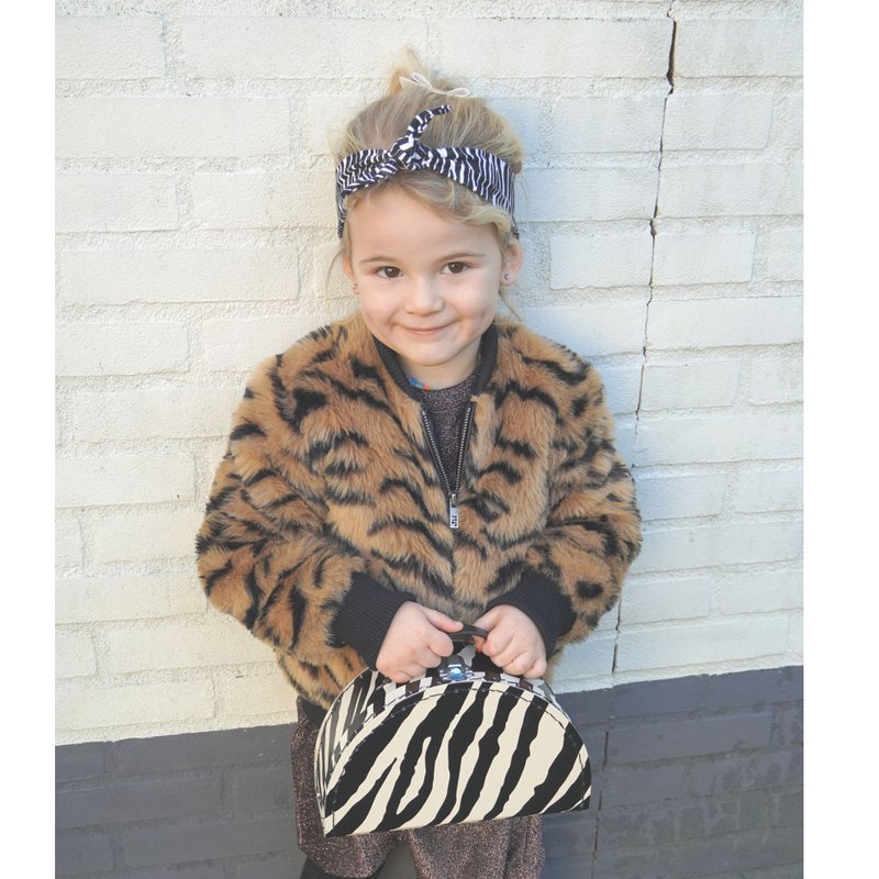 Suitcase zebra print OK 7244