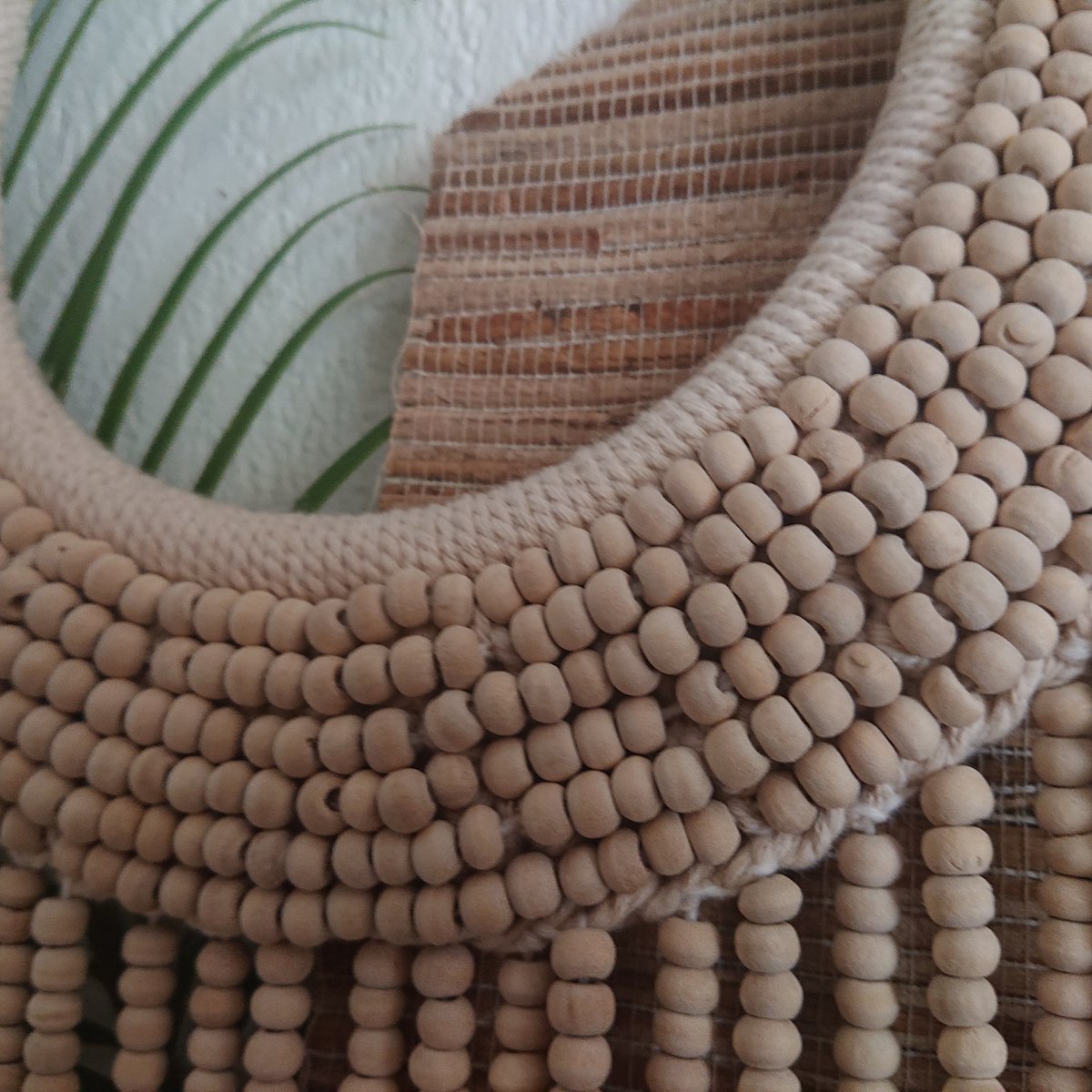 Houten kralenketting