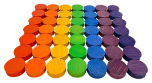 Mini Rainbow Concave 3cm/49pc