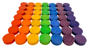 Mini Rainbow Concave 3cm/49pc
