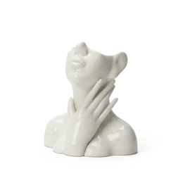 Vase White - Ceramic vase - Vase Face