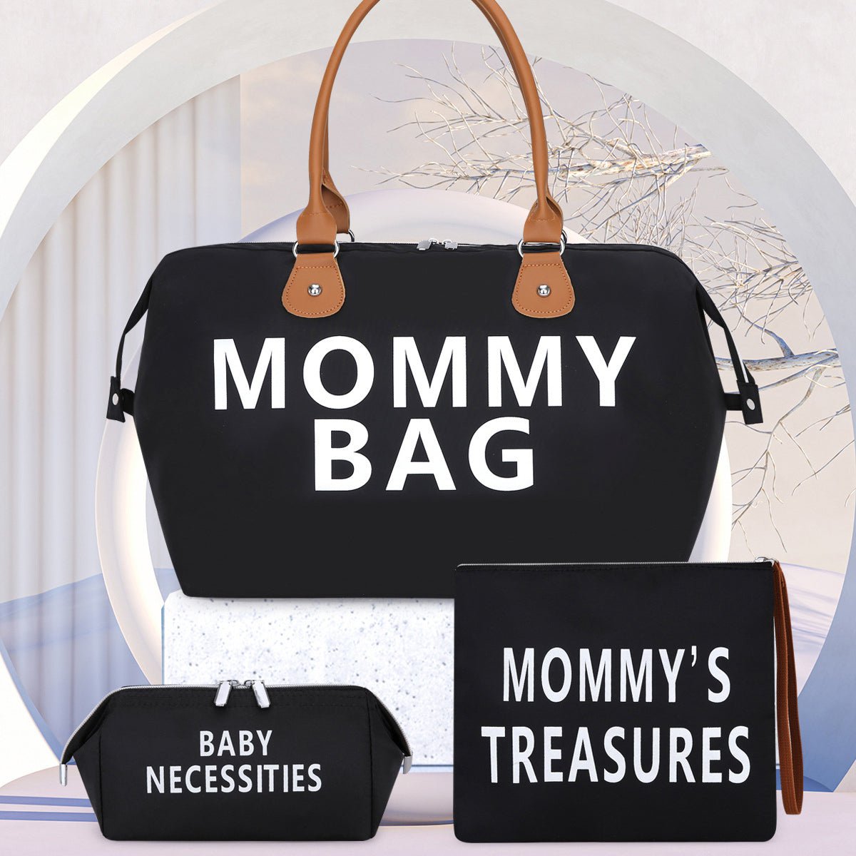 Torba podróżna Mommy Bag trzyczęściowa torba na ramię Torba materiałowa Oddzielenie suchego i mokrego