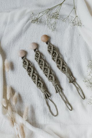 Schnullerkette aus Makramee