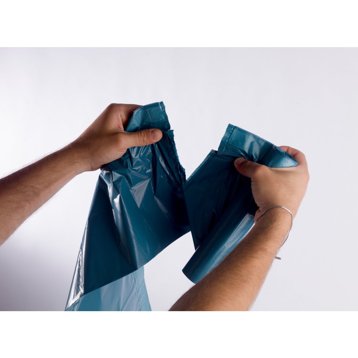 Recycelte Kordelzug-Müllsäcke 60l, Blauer Engel zertifiziert