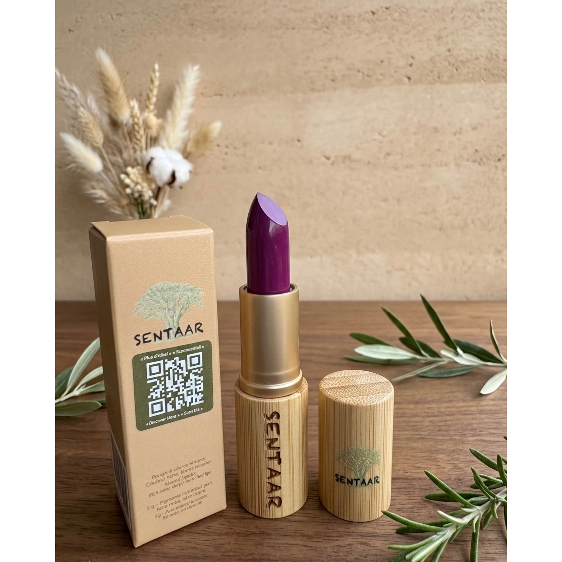 Rouge à Lèvres Minéral Hydratant SPINELLE – Longue Tenue – Sans Mica naturel