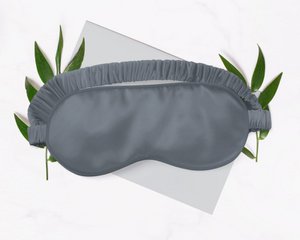 Sleep Mask - Grey - 100% silk