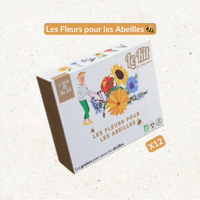 Bloemen voor bijen - Thematisch tuinierpakket - Creatief pakket - DIY - Kerstcadeau