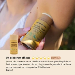 Solid deodorant with cocoa butter