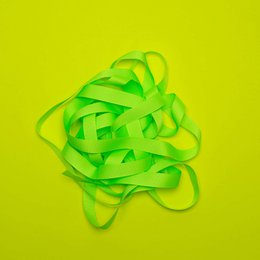 Gavebånd neon gult, neon gult bånd let at binde, 16 mm x 5 m neon grosgrain bånd til indpakning af gaver