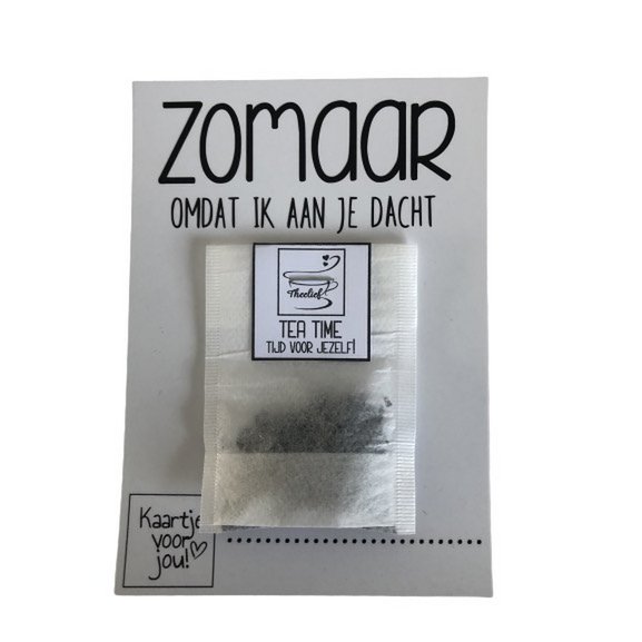 Tarjeta de té así como así