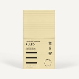 Zero-Waste Notebook RULED — Vanilla Color