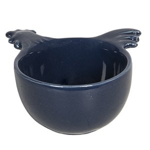 Maatlepel 9x9x5 cm Blauw Keramiek Haan Weeglepel