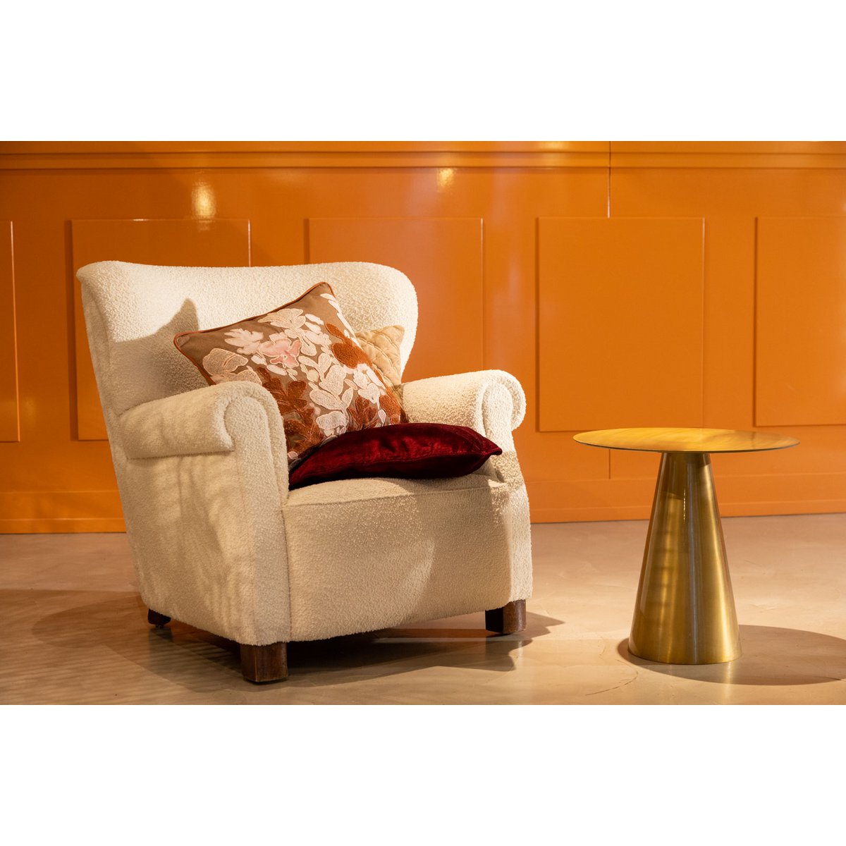 LYDIA | Cushion | 45x45 cm Tobacco Brown | Brown | Hoii | With luxury inner cushion