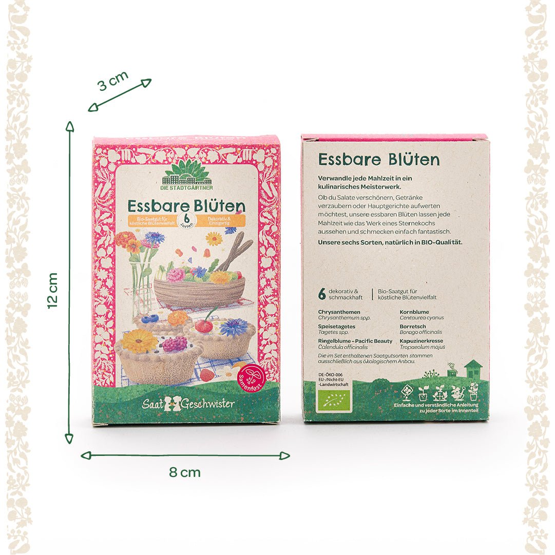 Saatgut-Set Essbare Blüten (BIO)
