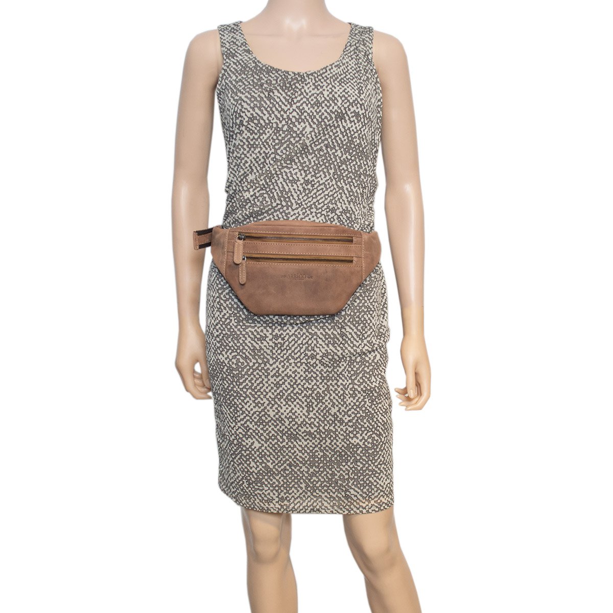 Taljetaske Læder - Fanny Pack Læder - Pouch Taske i 6 farver læder - Læder Belly Bag - Unisex model