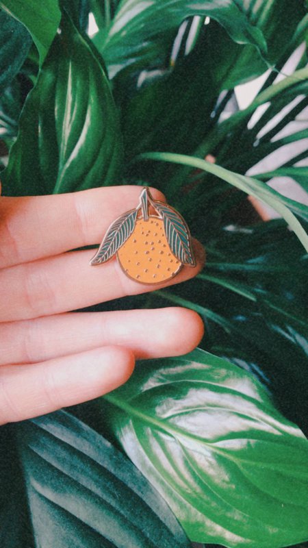 Orange Pin | hard enamel, citrus, clementine