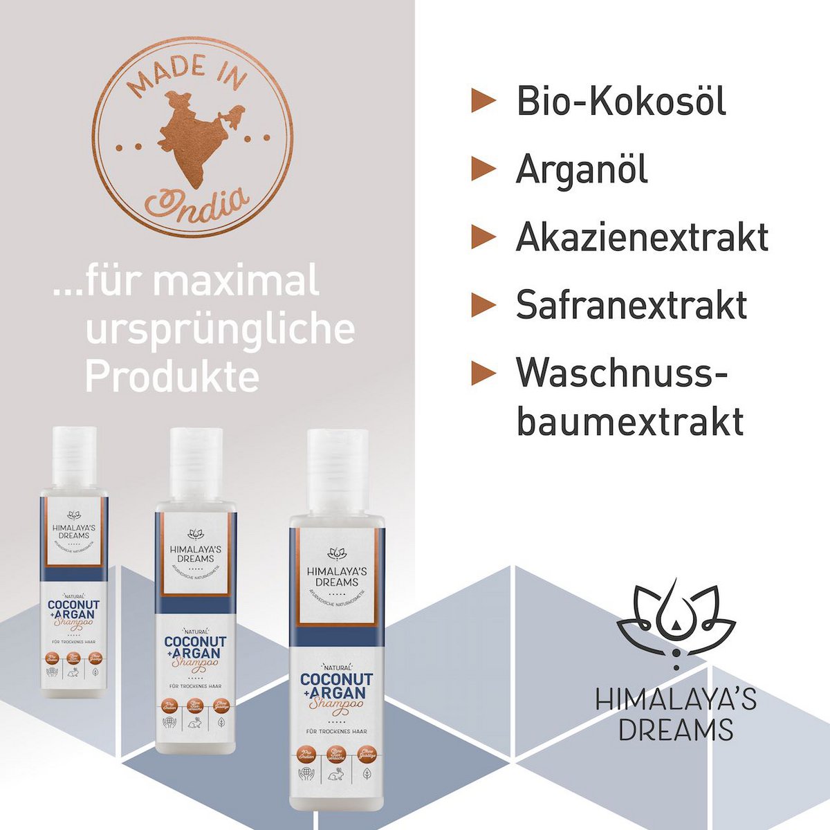Ayurveda Shampoo Coconut&Argan 200ml ZERTIFIZIERTE NATURKOSMETIK
