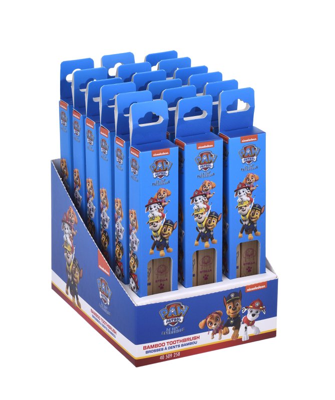 Pat Patrouille set van 2 bamboe kindertandenborstels