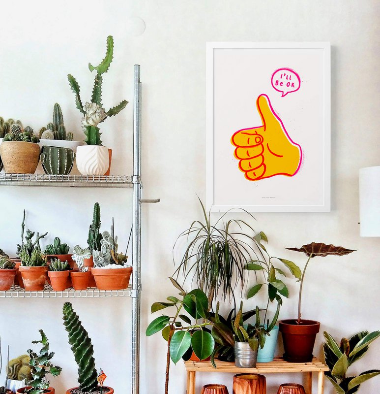 I will be ok | Illustration art print poster