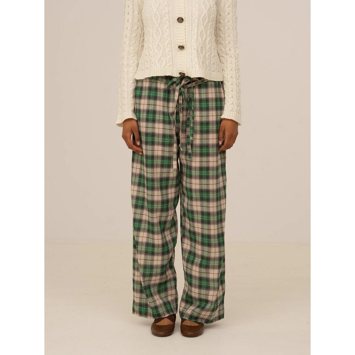Clover Green Plaid Pants