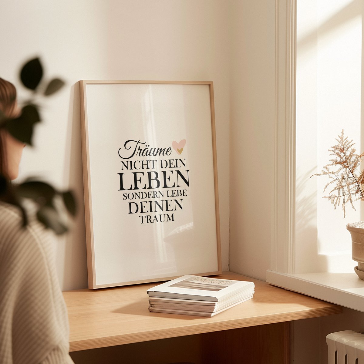Poster: Träume nicht dein Leben, sondern Lebe deinen Traum