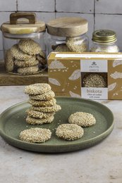 Biskota - Olive oil cookies with sesame