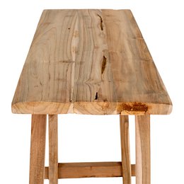 Girona Konsolbord - Teaktræ, Natur - 90x30x80 cm