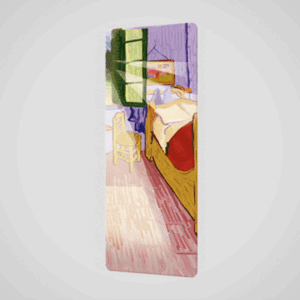 Lenticular Bookmark Orange Panda 3D After Bedroom in Arles by Van Gogh 378OP Packed per 10 pieces
