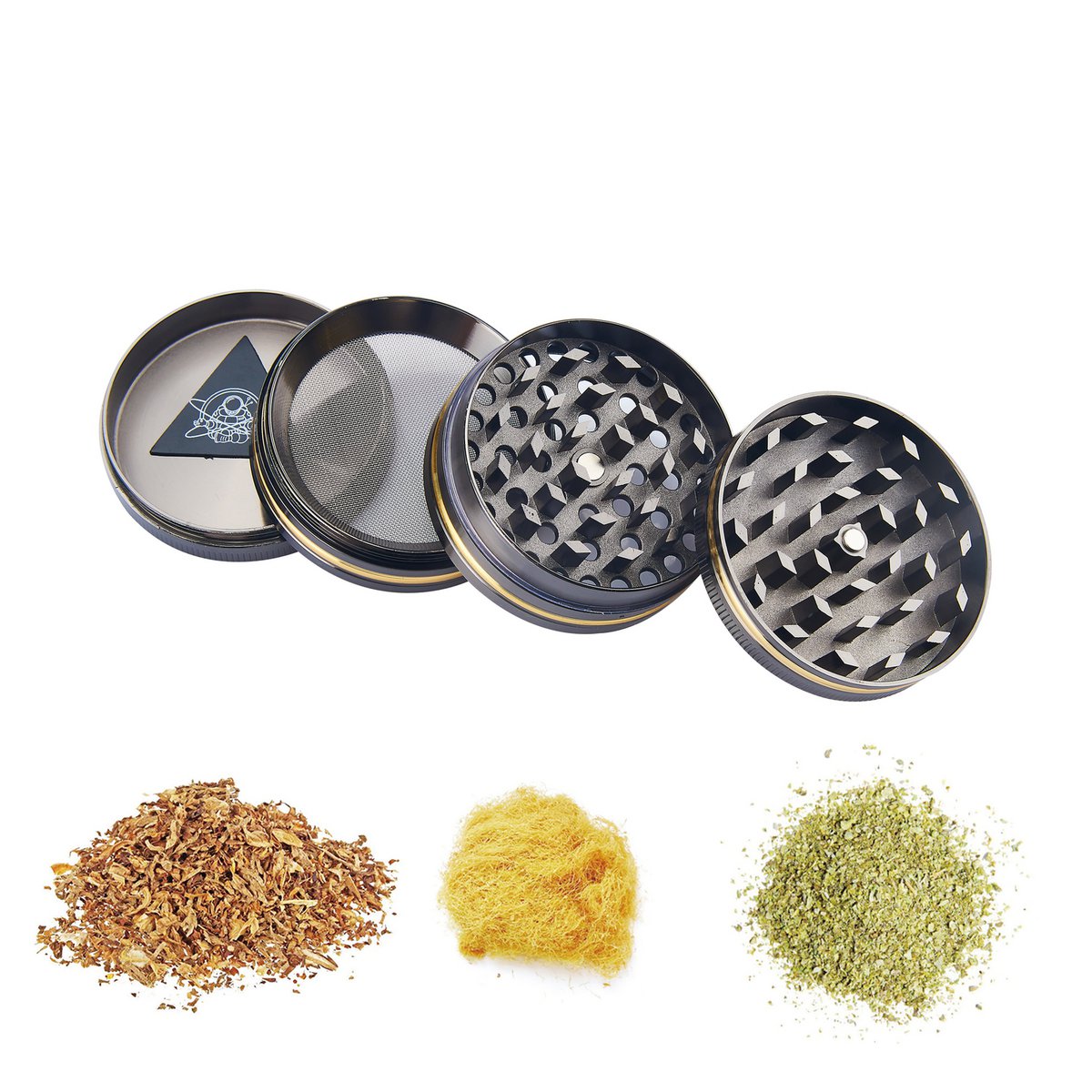Grinder - Kruidenmolen - Aluminium Kruiden met Zeef - 50 mm