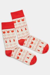 Organic socks Cozy XMas - Colorful socks with a Christmas pattern