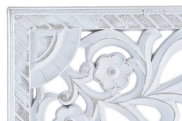 DÉCORATION MURALE MDF 60X1,5X30 DÉCAPAGE BLANC DP195123