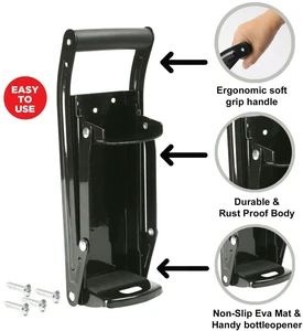Wall-mounted Smasher for Cans and Bottles (Grey)