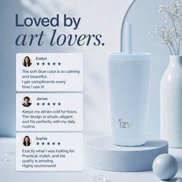 IZY Tumbler 500ML - Azure