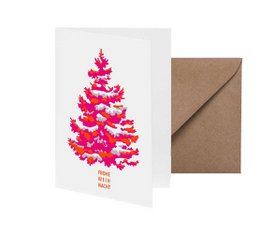 Folding card tree Merry Christmas