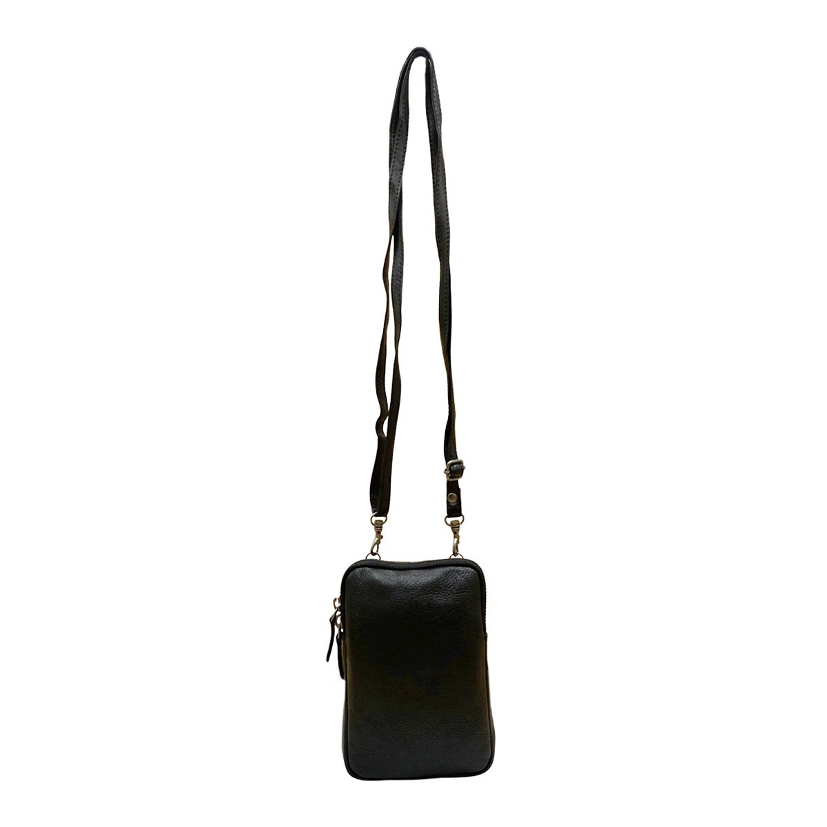 Lederhandytasche für Damen und Herren mit verstellbarem Schultergurt in 5 Farben