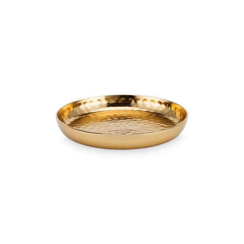 Plate Metal Gold 12cm