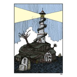 Shipwreck Island (double-sided illustration) | art print | illustration | poster