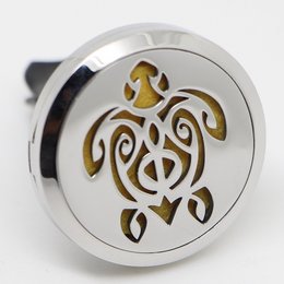 Car Diffuser Clip'Arôme - Turtle - Stainless Steel with Blotters - Decorative Aromatherapy Accessory - Gift Idea