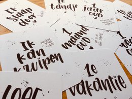 Milestone cards with a touch of humor