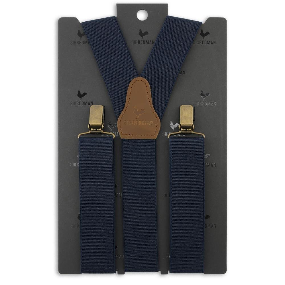 Sir Redman Braces Y-Model - Navy Blue
