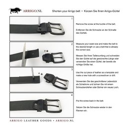 Monogramm Ledergürtel | Echtes Leder | Herren & Damengürtel | 3,5 cm | 8 Farben