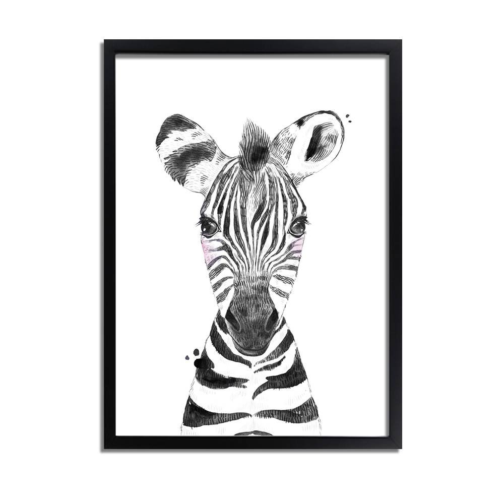 Zebra Children's room poster