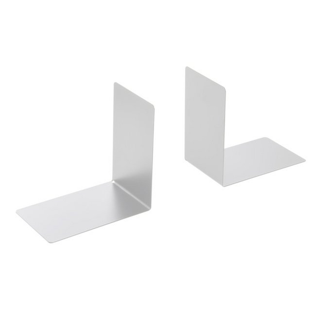Sujetalibros Westcott gris metal 2 piezas 90x140x140mm